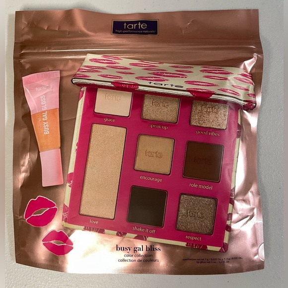 tarte Other - Tarte Makeup Pallet Kiss Tarte Eyeshadow Blush Lip Gloss Set Limited Edition NEW